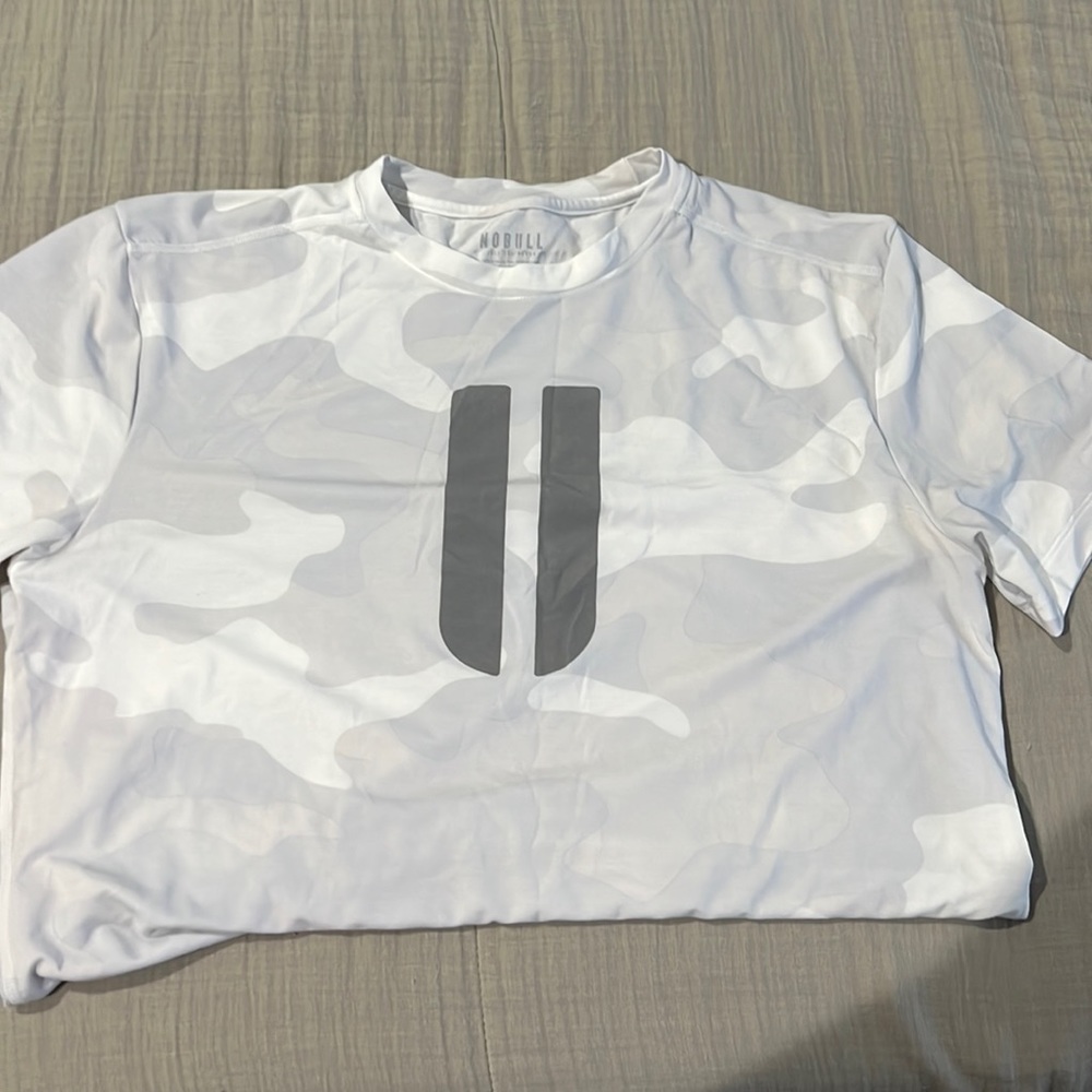 NoBull Horns Tee in White Camo